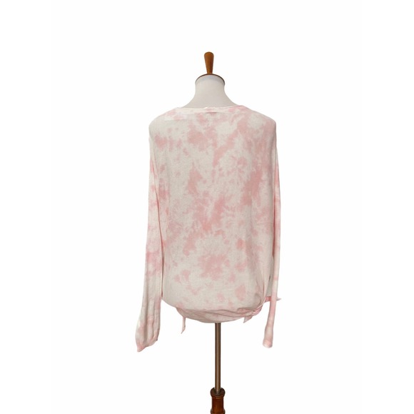 Cloth by Design Womens Tie Dye Side Tie Pullover Sweater Pink XS - Picture 3 of 5